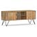 Front. Simpli Home - Hunter Solid Mango Wood 60 inch Wide Industrial TV Media Stand For TVs up to 65 inches - Natural.