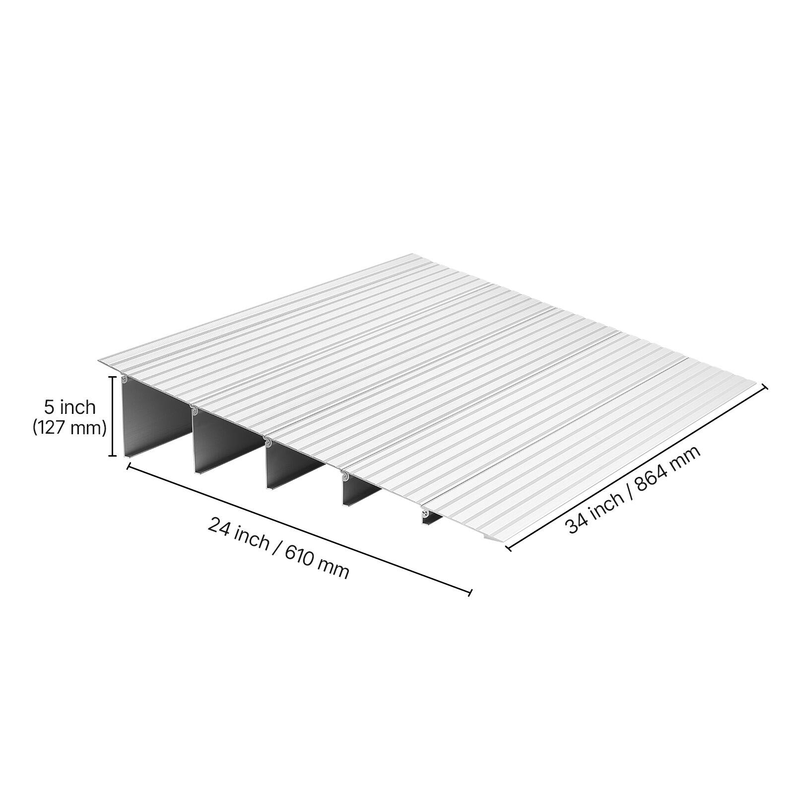 5 inch (127 mm)  
24 inch / 610 mm  
34 inch / 864 mm