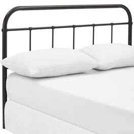 Serena Queen Steel Headboard by Modway - Brown