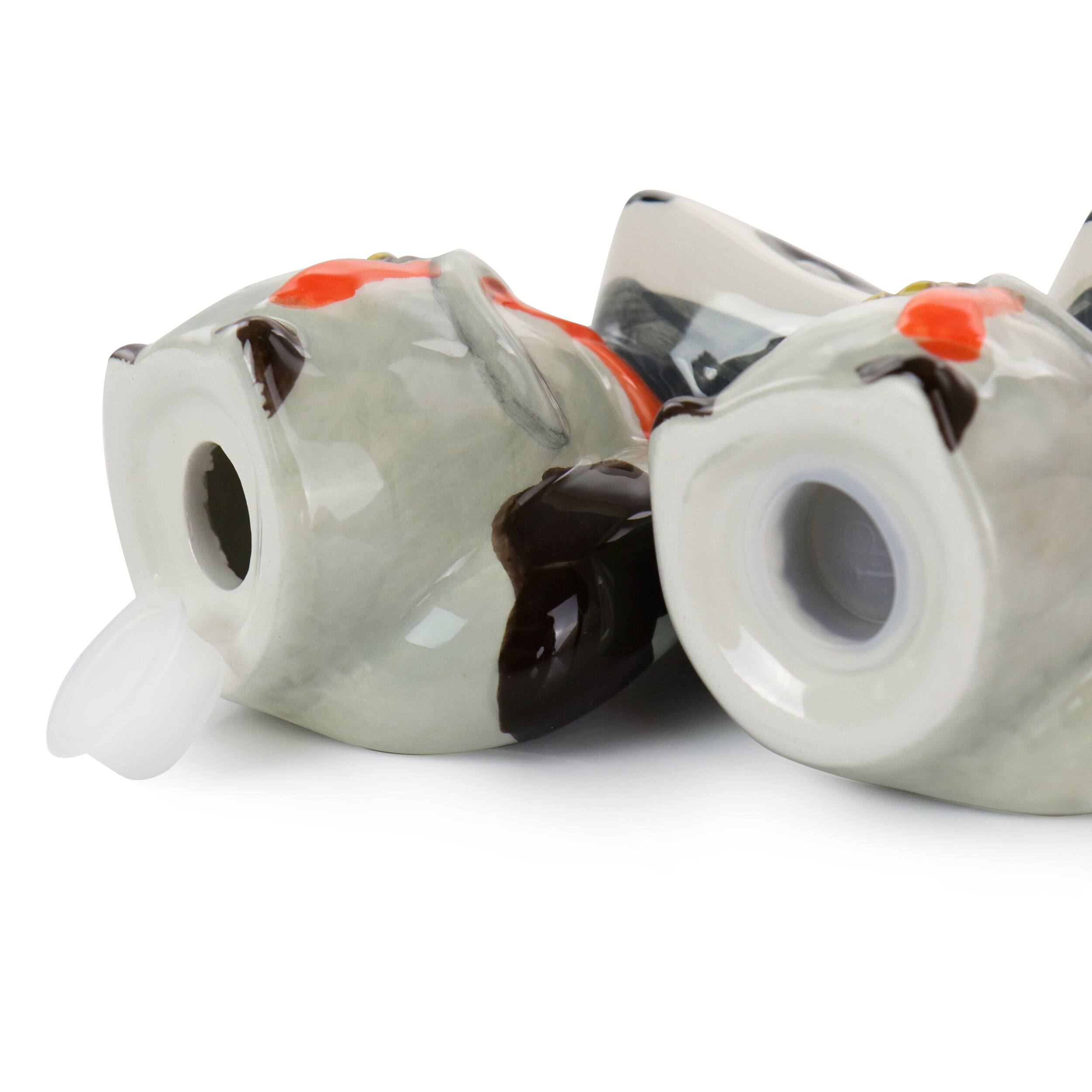 Alt View 4. Gibson - Gibson Home Woodland Raccoon 2 Piece Hard Dolomite Salt and Pepper Set - Grey.