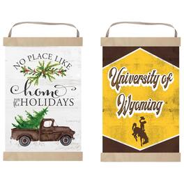 Jardine - Wyoming Cowboys 12" x 20" Reversible Banner Sign - White