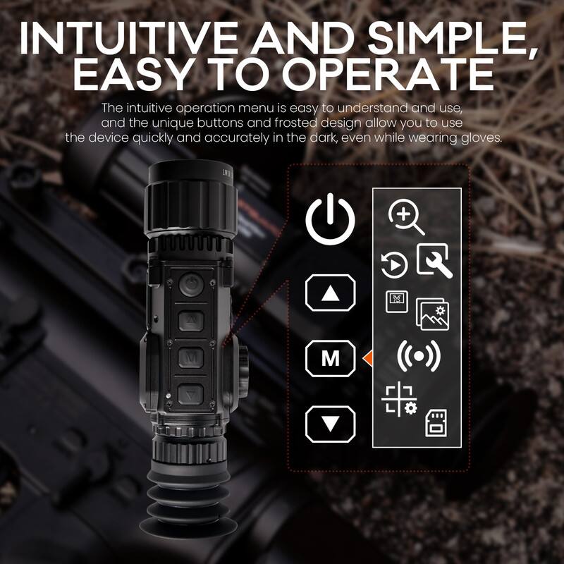 INTUITIVE AND SIMPLE, EASY TO OPERATE

The intuitive operation menu is easy to understand and use, and the unique buttons and frosted design allow you to use the device quickly and accurately in the dark, even while wearing gloves.
