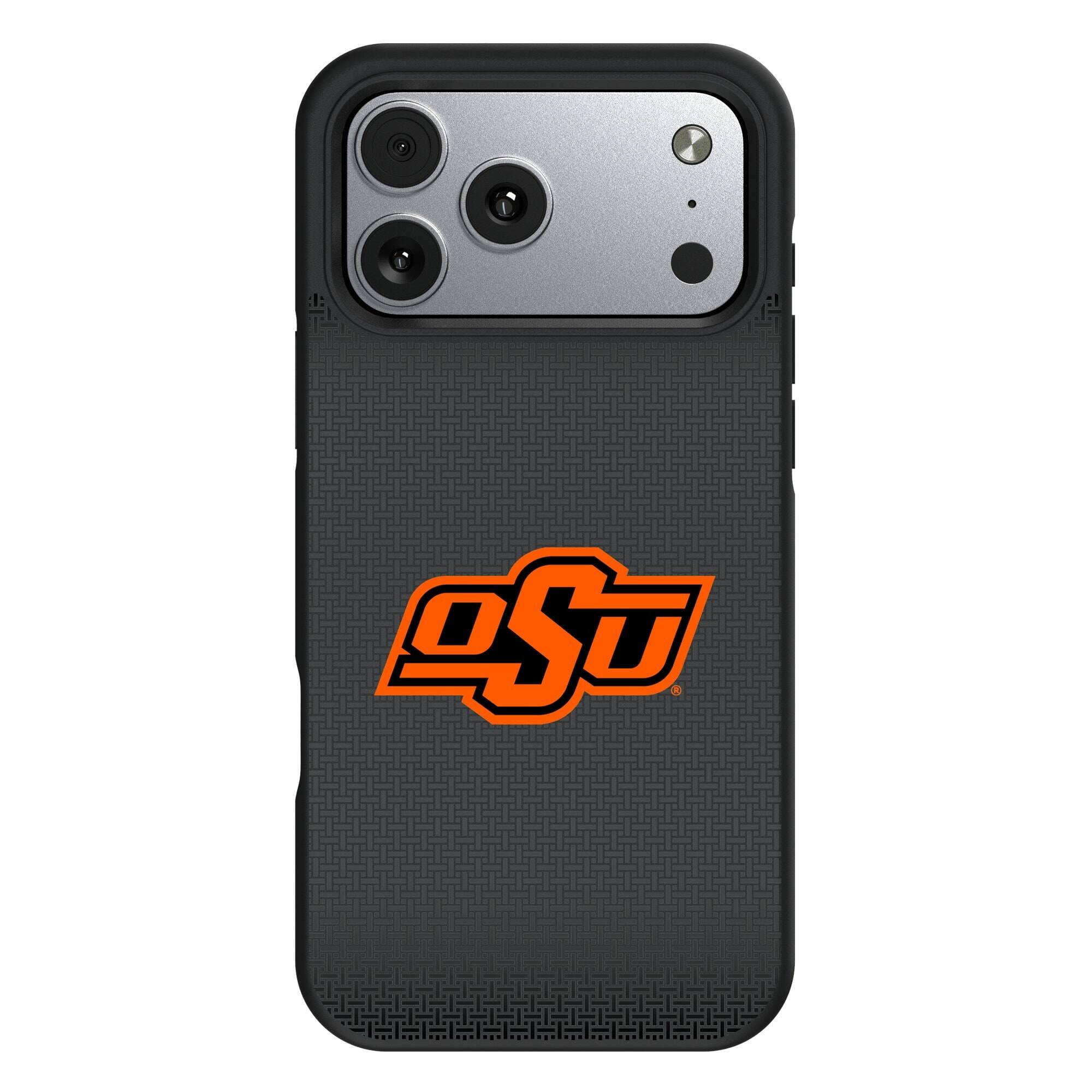 Keyscaper - NCAA - Oklahoma State Cowboys Bump Case with 8.2ft Drop Protection - 13 Pro Max - Black