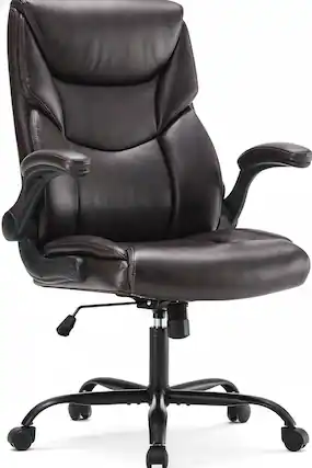 Front. AOITUN - Gaming Chair for Daily Comfort, Ergonomic High Back Support for College Dorm Living - Brown.
