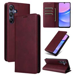 Dteck - Case for Samsung Galaxy A16 5G,Wallet Case with Card Holder for Women Men,Shockproof PU Leather Flip Kickstand Cover - Winered
