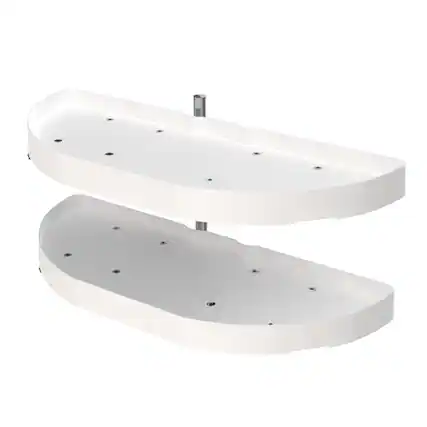 Front. Rev-A-Shelf - Rev-A-Shelf 6882-31-11-570 31" Half Moon Lazy Susan (Certified Refurbished) - White.