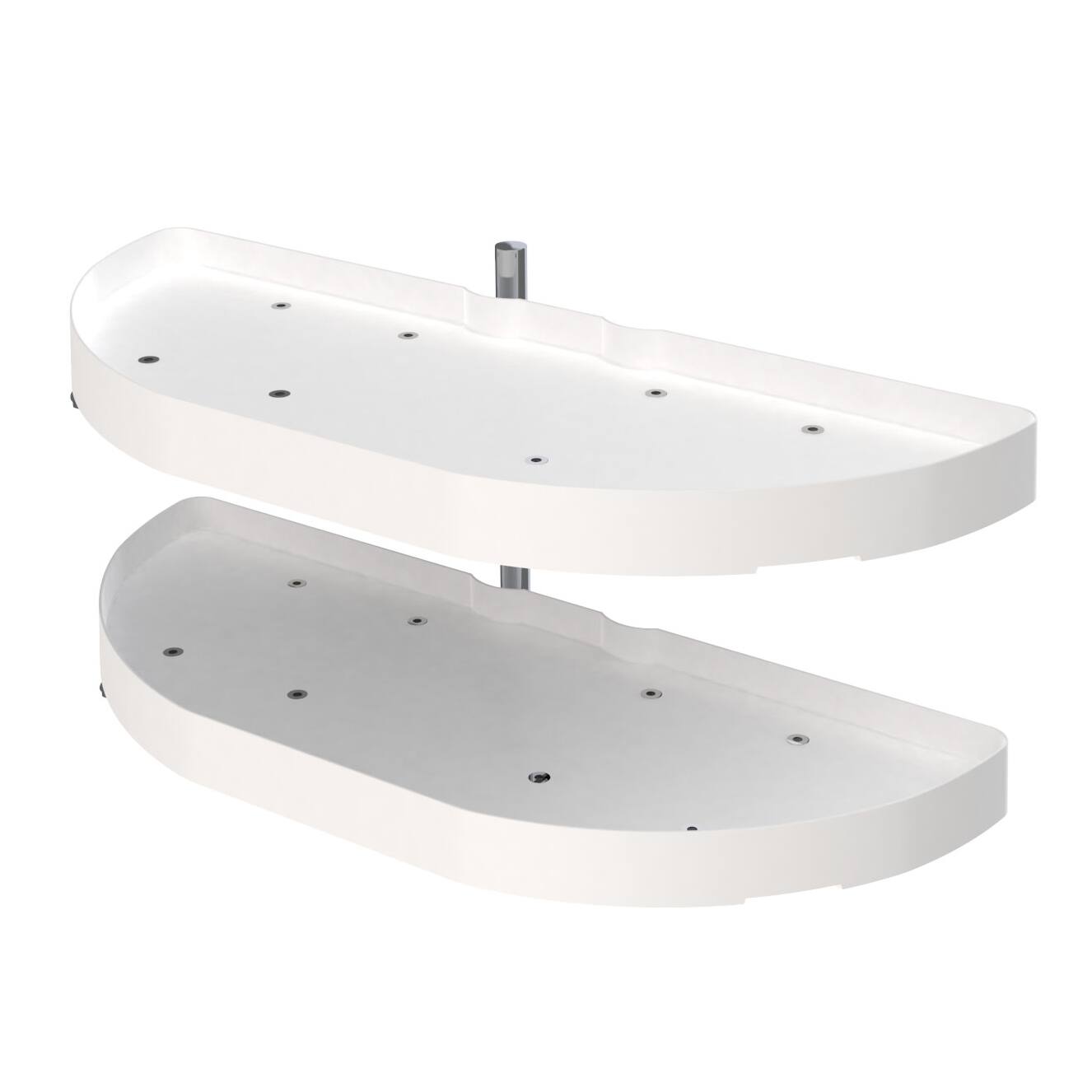 Front. Rev-A-Shelf - Rev-A-Shelf 6882-31-11-570 31" Half Moon Lazy Susan (Certified Refurbished) - White.