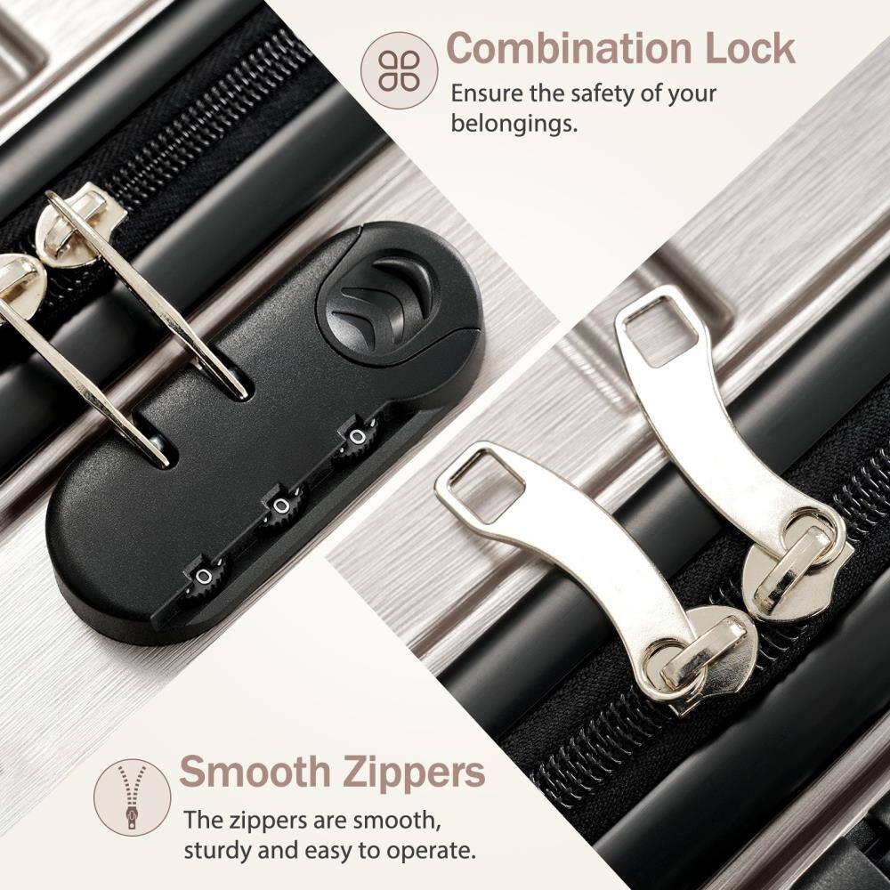 Combination Lock  
Ensure the safety of your belongings.

Smooth Zippers  
The zippers are smooth, sturdy and easy to operate.
