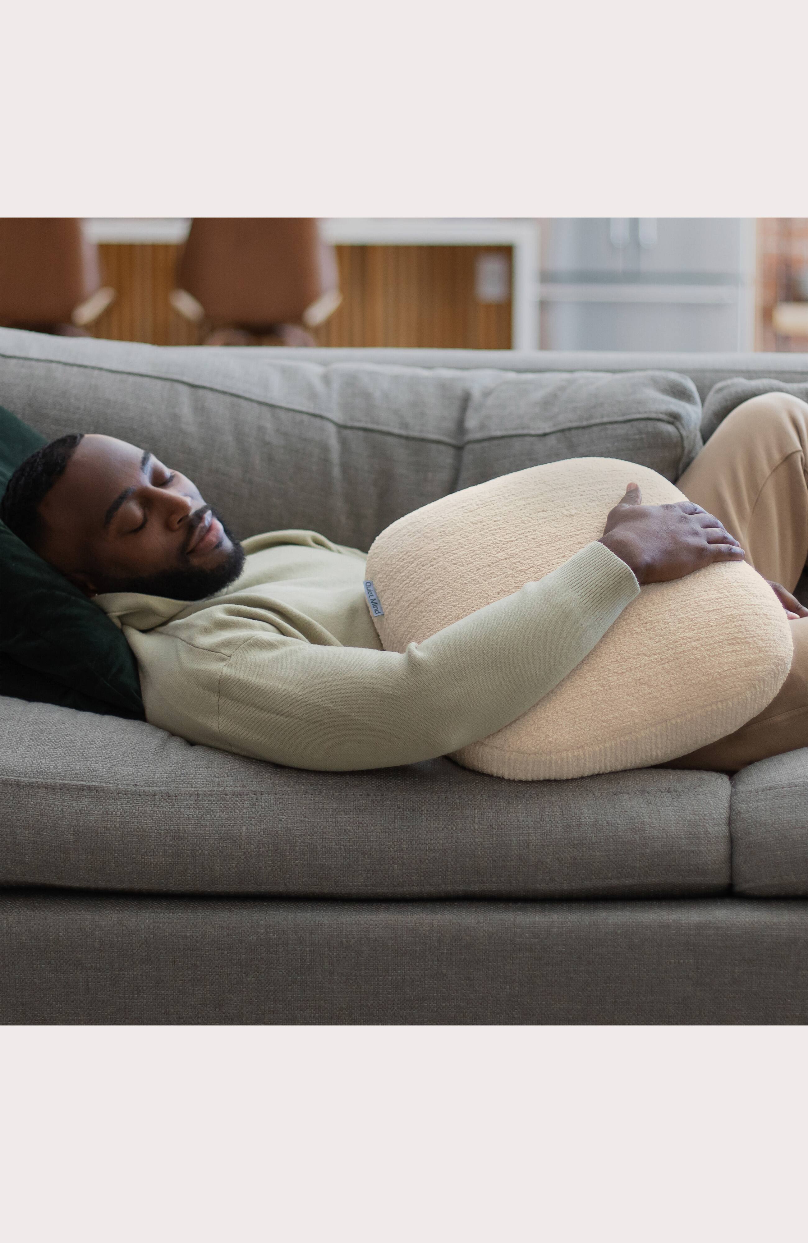 Alt View 3. Quiet Mind - The Original Weighted Pillow - Large - Cashew.