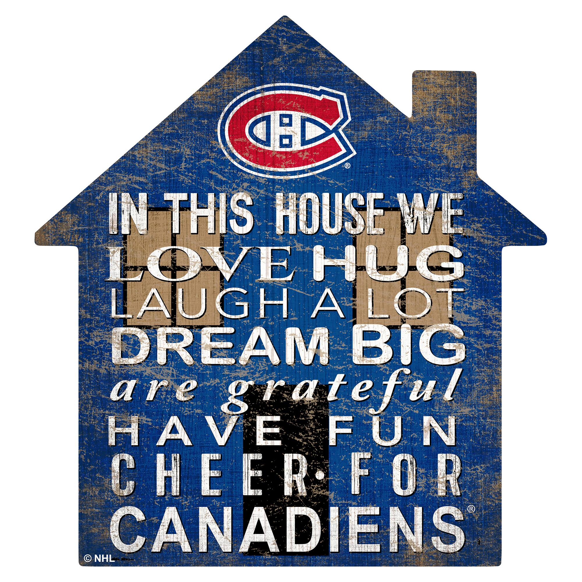 Montreal Canadiens 12'' Team House Sign