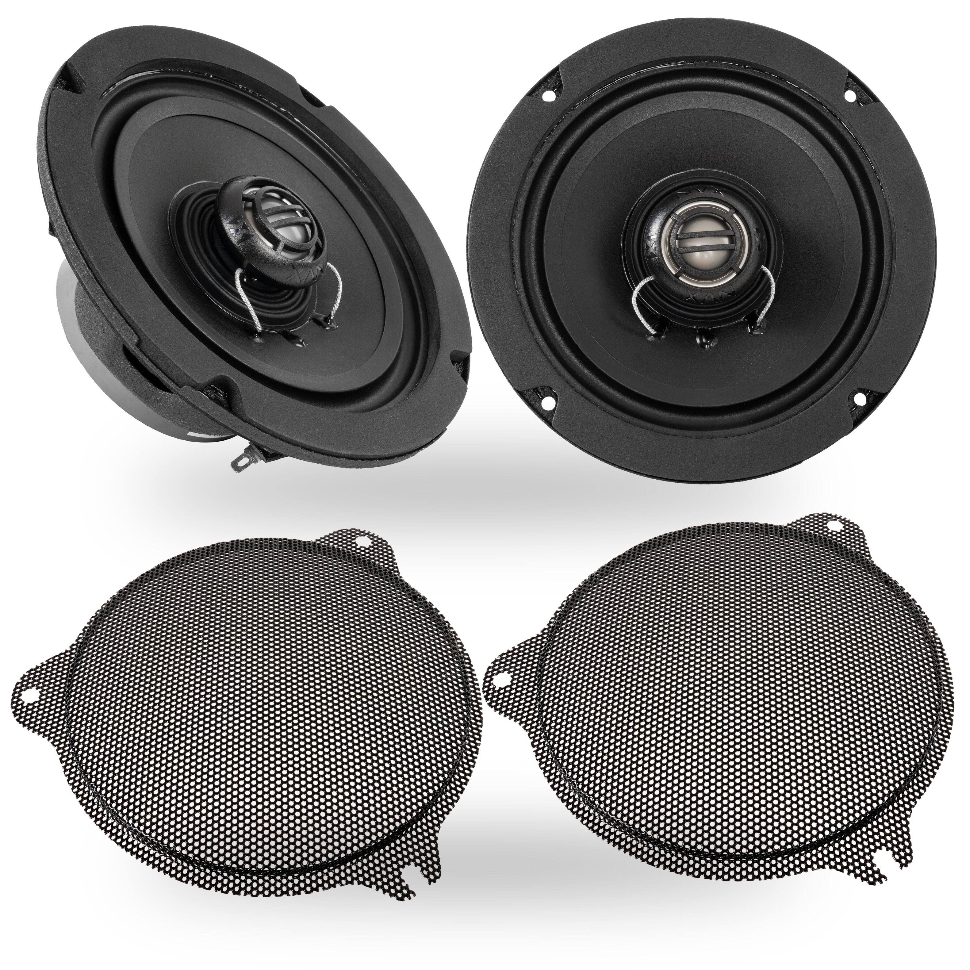 Front. NVX - XFHD6F 300W RMS 6.5in XF-Series 2-Ohm Front Fairing Speakers for Select 2014-up Harley-Davidson Touring Model.
