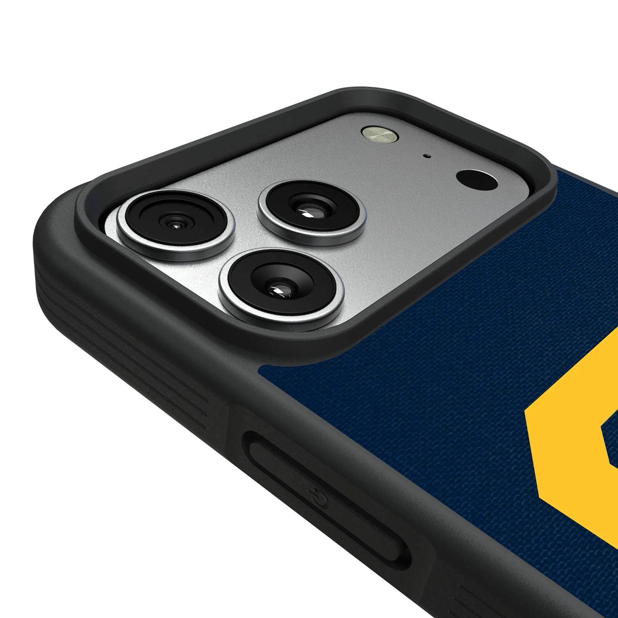 Alt View 2. Keyscaper - Cal Bears Bump Case with 8.2ft Drop Protection - 14 Pro Max - Black.