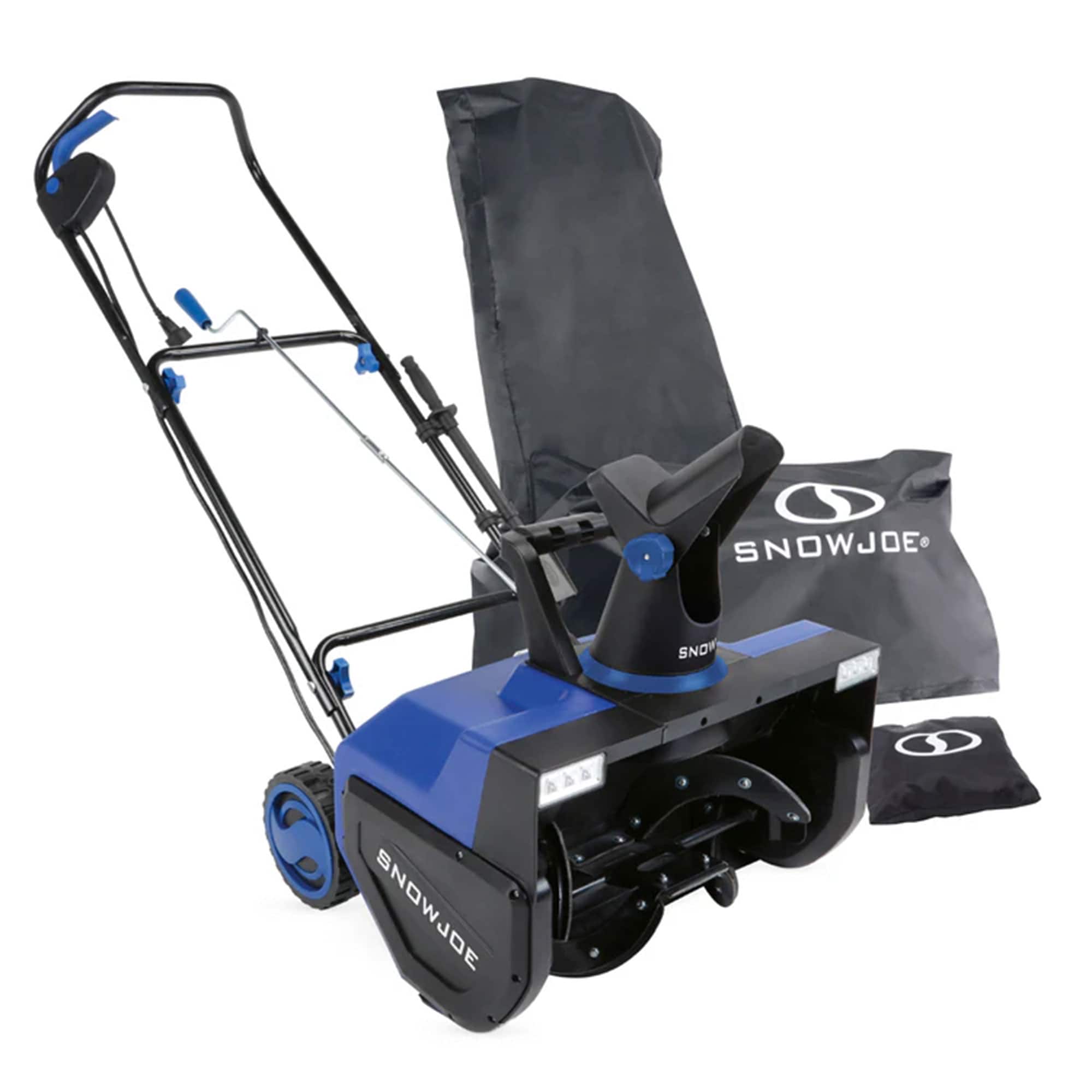 Snow Joe - Electric Snow Blower, 22", Dual LED Lights, Cover Included, SJ627E-CVR - Blue