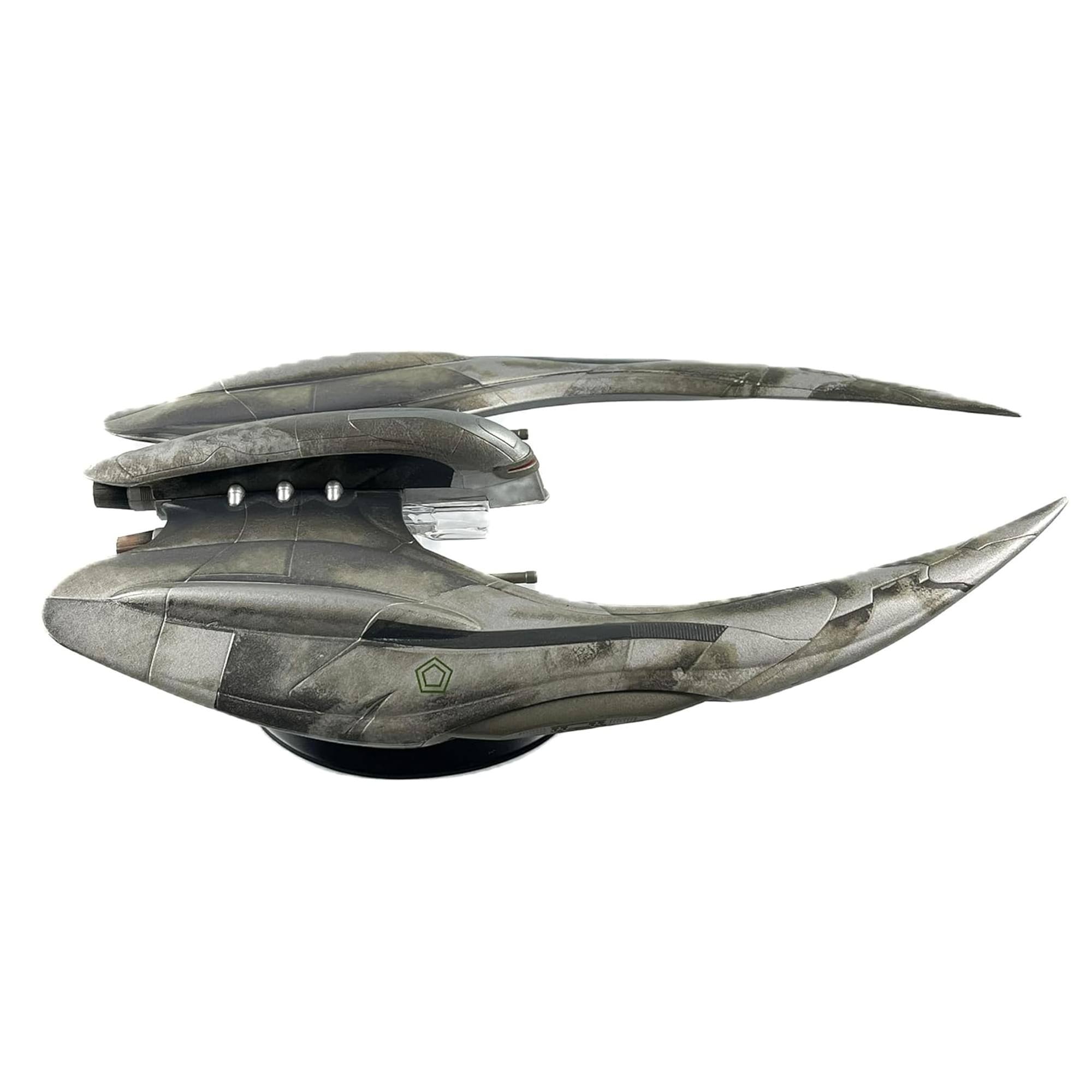 Alt View 2. Eaglemoss - Eaglemoss Battlestar Galactica Ship Replica | Cylon Raider MK-II - Grey.