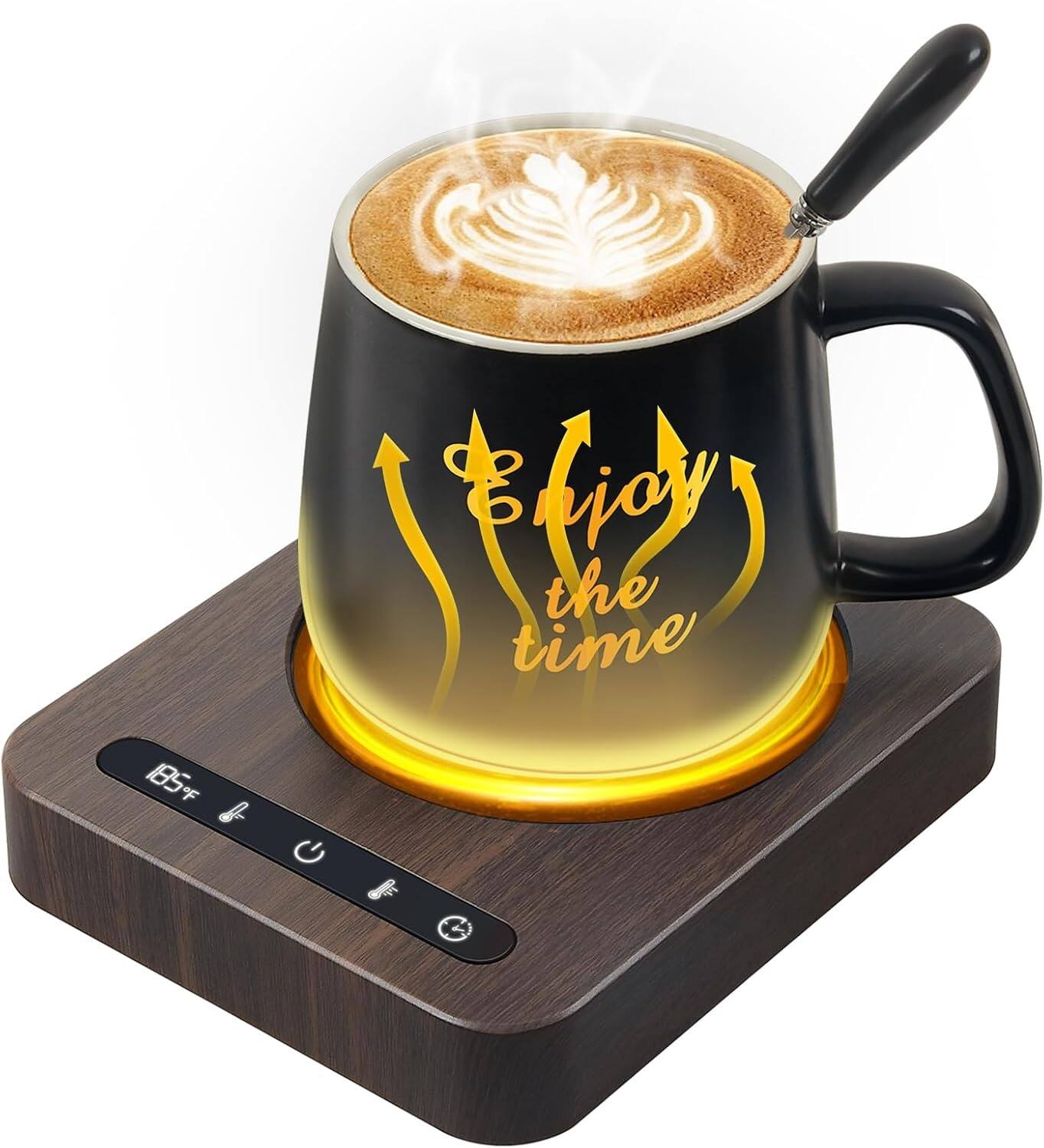 Schertz - Coffee Mug Warmer Set – Temp Display, 12H Auto Shut Off - color: Mug Warmer Set Size: Mug Set Included