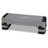 Front. Costway - 35'' Fitness Aerobic Step Cardio Adjustable 6"-8"-10" Exercise Stepper with Risers - Black/Gray.