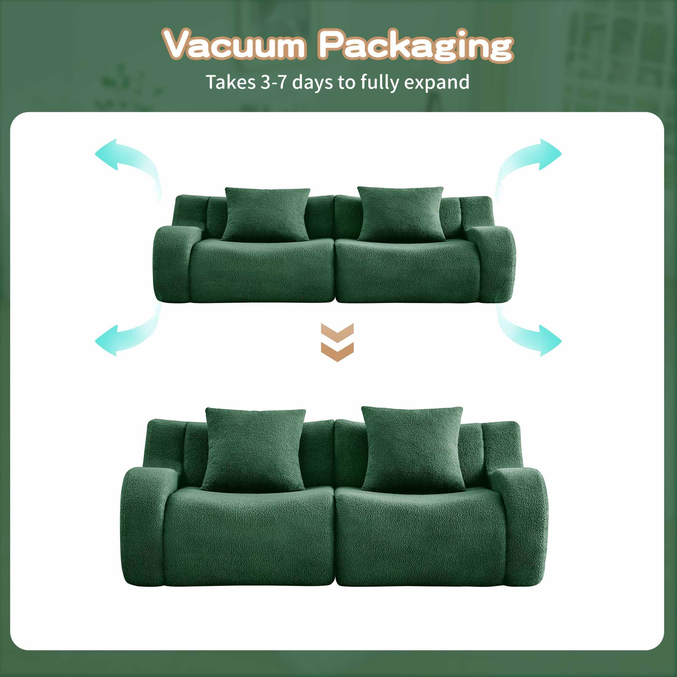 Vacuum Packaging  
Takes 3-7 days to fully expand