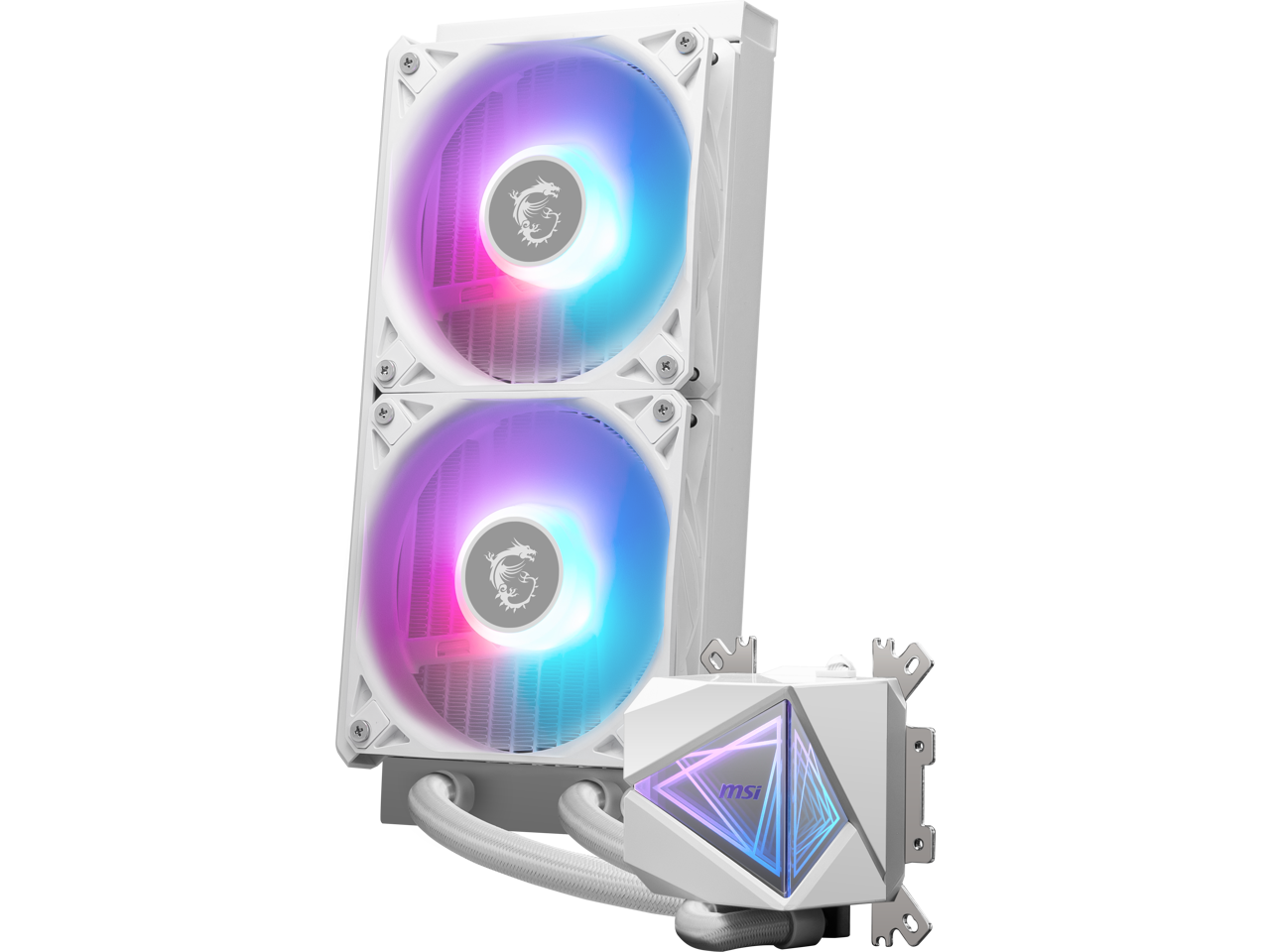 MSI - MAG CORELIQUID I240 Cooling Fan/Radiator/Water Block/Pump - White