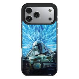 Keyscaper - Star Wars: The Mandalorian Portrait Bump Phone Case - Apple iPhone 17 Pro Max - Grogu and Din Djarin