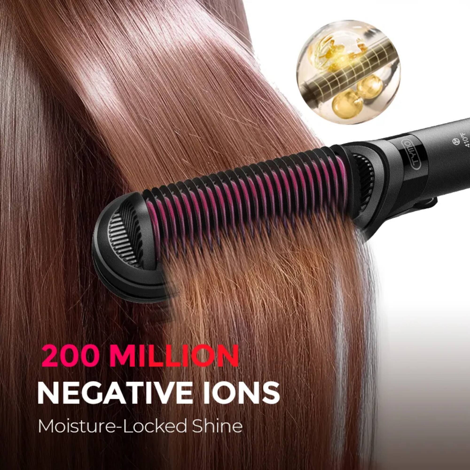 200 MILLION NEGATIVE IONS  
Moisture-Locked Shine