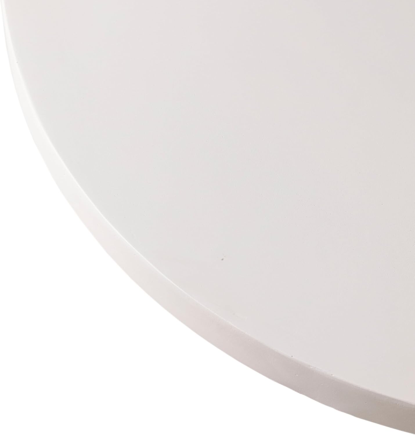 Alt View 5. LeisureMod - Dune Large Round Stone Side Table, Durable Fiberstone Indoor/Outdoor Pedestal Accent Table - White.