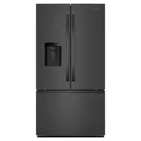 Whirlpool - 30 cu. ft. French Door Bottom Freezer Refrigerator with In-Door Water and Ice Maker - Black Stainless - Front_Zoom