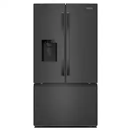 Whirlpool - 30 cu. ft. French Door Bottom Freezer Refrigerator with In-Door Water and Ice Maker - Black Stainless Steel