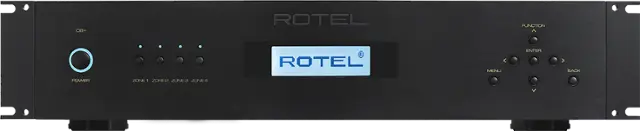CB+ ROTEL FUNCTION > ROTEL MENU ENTER > BACK POWER ZONE1 > ZONER > ZONE3 > ZONE4