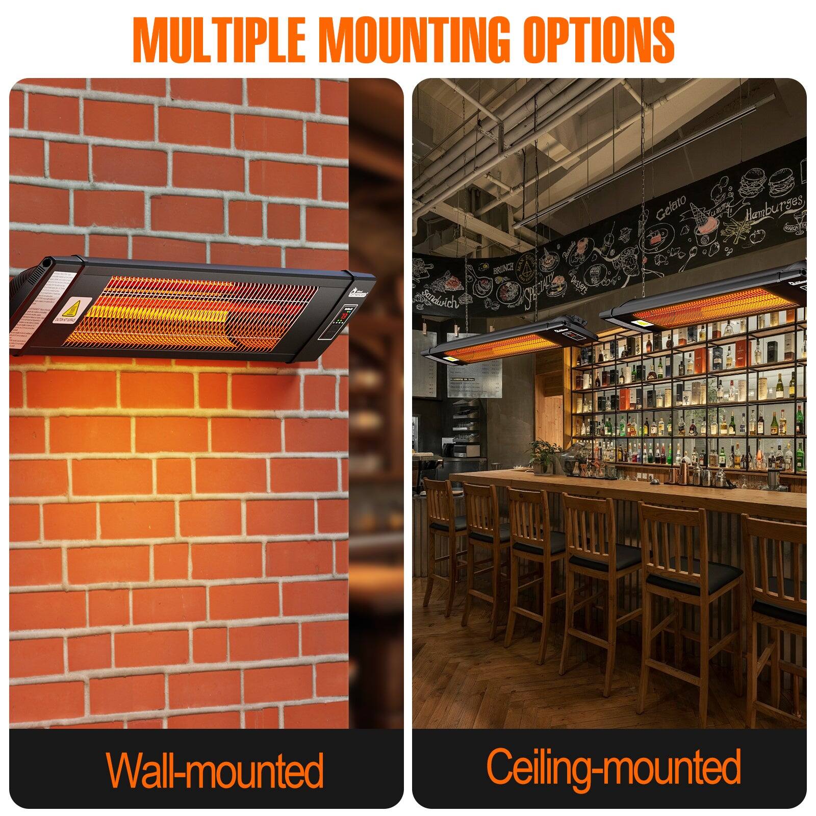 MULTIPLE MOUNTING OPTIONS

Wall-mounted

Ceiling-mounted
