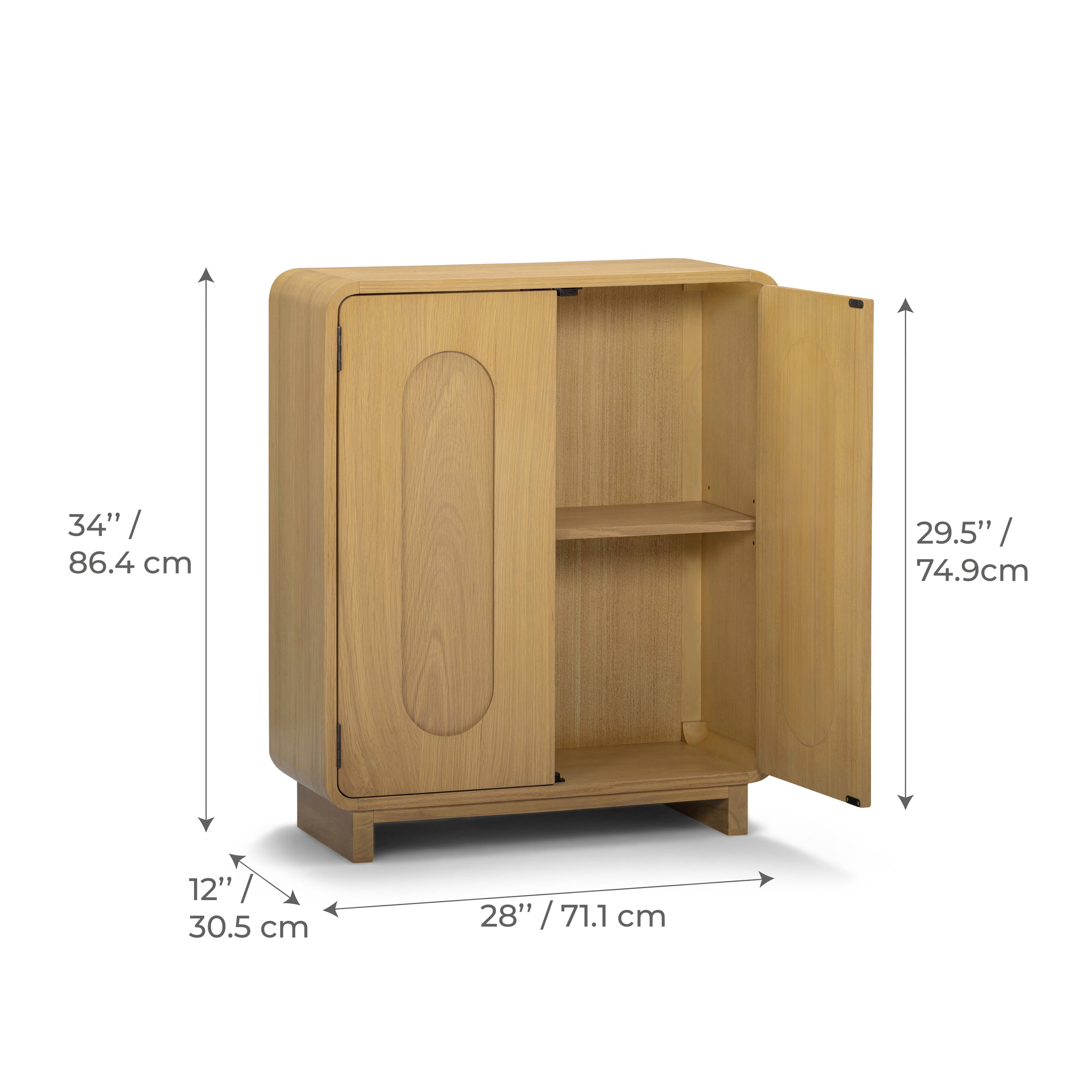 34" / 86.4 cm  
29.5" / 74.9 cm  
12" / 30.5 cm  
28" / 71.1 cm