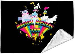 PopMarket - The Beatles - Rocksax - The Beatles - Magical Mystery Characters Black - Sherpa Fleece Blanket (60 - Multicolor