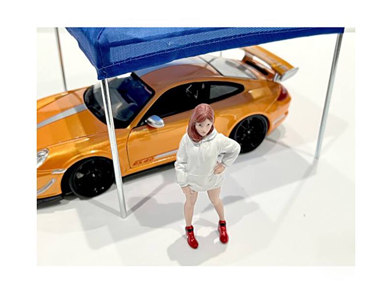 Angle. American Diorama - "Hip Hop Girls" Figure 2 for 1/24 Scale Models by American Diorama - Multi.