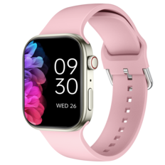 Front. PRIMEPLUS - Smart Watch for Men & Women, 1.83" HD IPS Display, 120+ Sports Modes, 15 Days Battery, Compatible with iPhone & Android - Pink.
