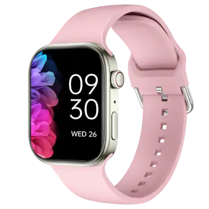 Front. PRIMEPLUS - Smart Watch for Men & Women, 1.83" HD IPS Display, 120+ Sports Modes, 15 Days Battery, Compatible with iPhone & Android - Pink.