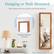 Hanging or Wall-Mounted
Save space with two stylish mounting options
Hanging Hardware Included
*Rustic Brown Color Shown