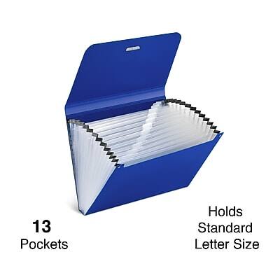 13 Pockets  
Holds Standard Letter Size
