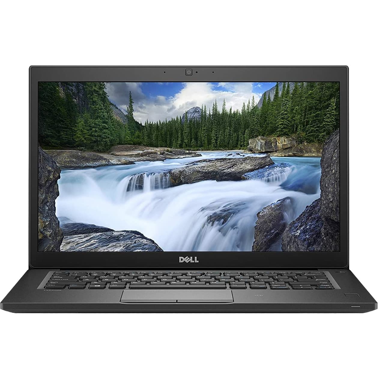 Front. Dell - 14" Refurbished 1920 x 1080 FHD - Intel 8th Gen Core i5-8350U with 16GB RAM - Intel UHD Graphics 620 - 256GB SSD - Black.