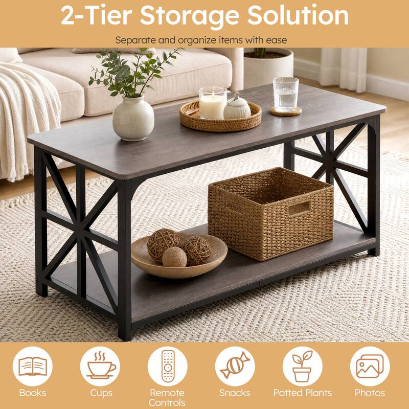 2-Tier Storage Solution  
Separate and organize items with ease

- Books
- Cups
- Remote Controls
- Snacks
- Potted Plants
- Photos