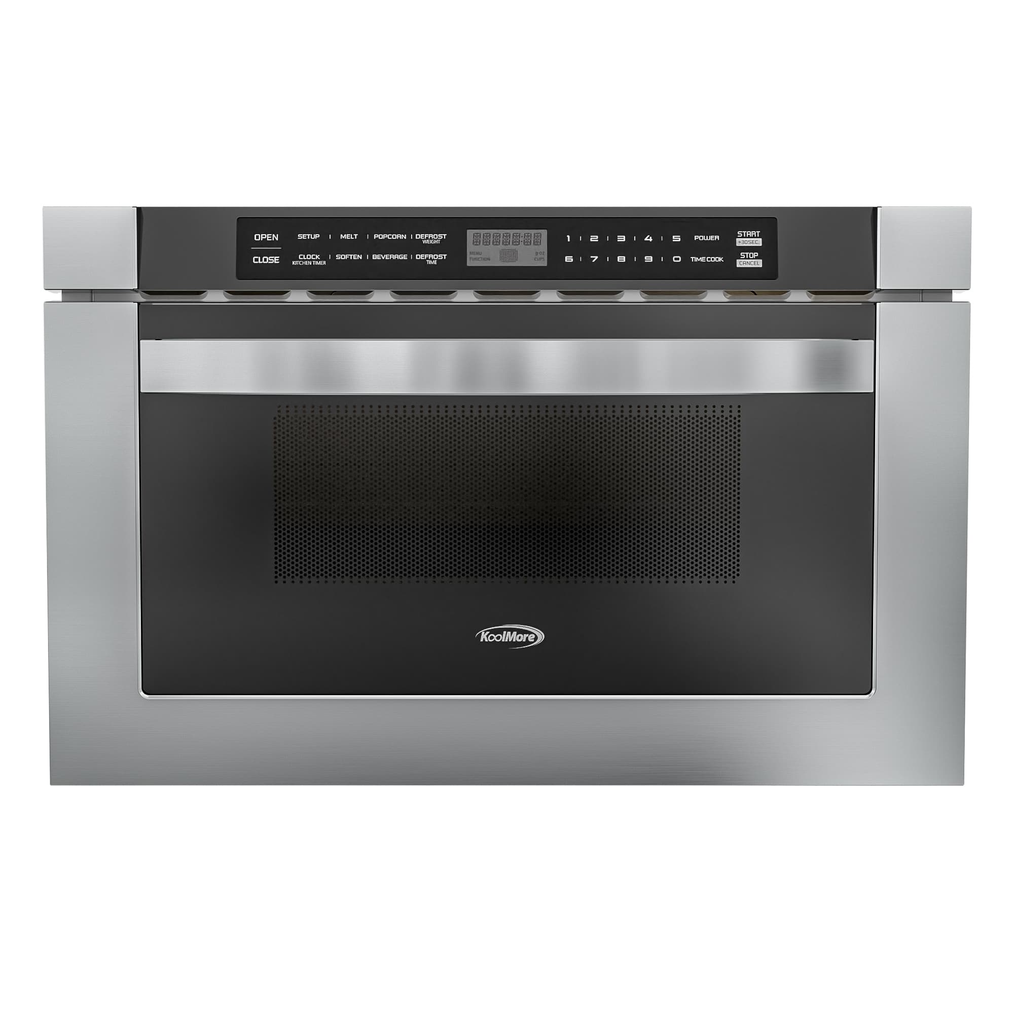 Koolmore - 24 in. Microwave Drawer, Wall-Mounted with Flat Bottom,1.2 Cu. Ft. KM-MD-1SS - Stainless-Steel