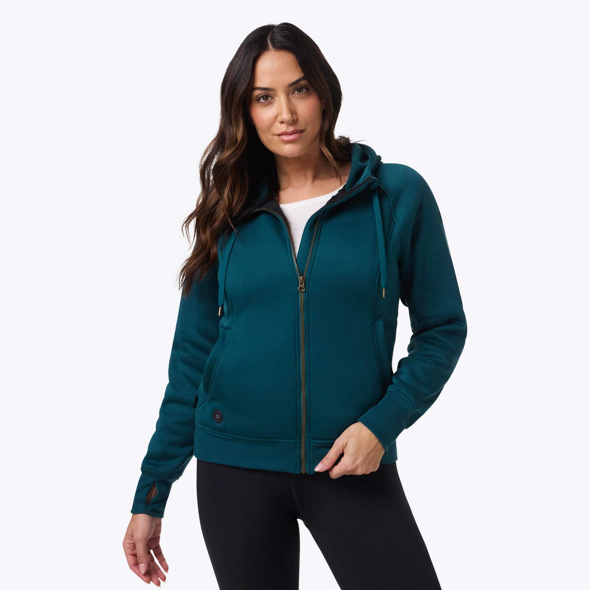 Mobile Warming - Women's Highland Heated Hoodie - Dark Teal