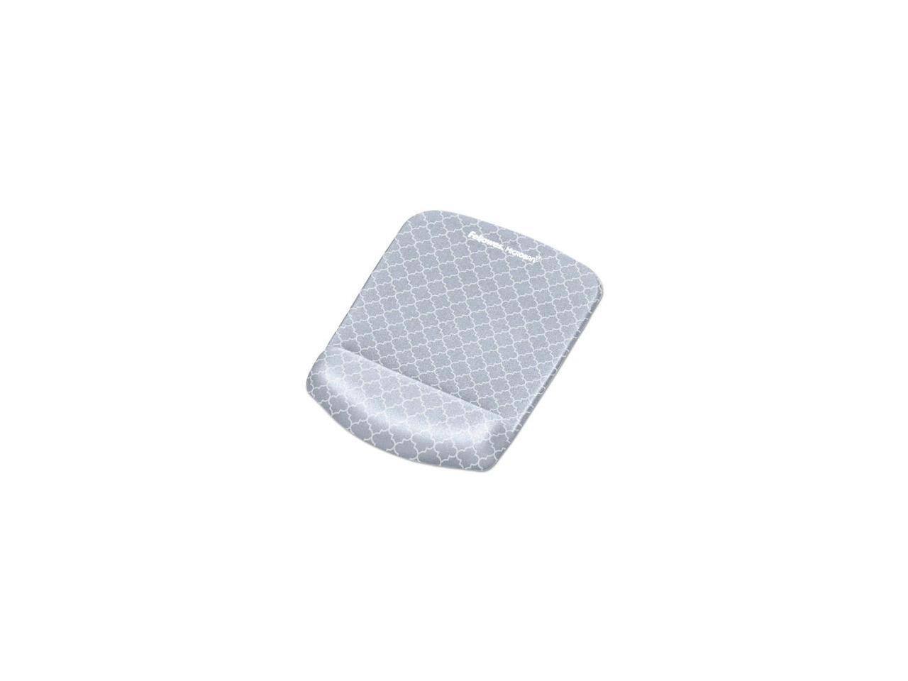 Alt View 9. Fellowes - Fellowes 9549701 PlushTouch Mouse Pad Wrist Rest with Microban - Gray Lattice - gray.