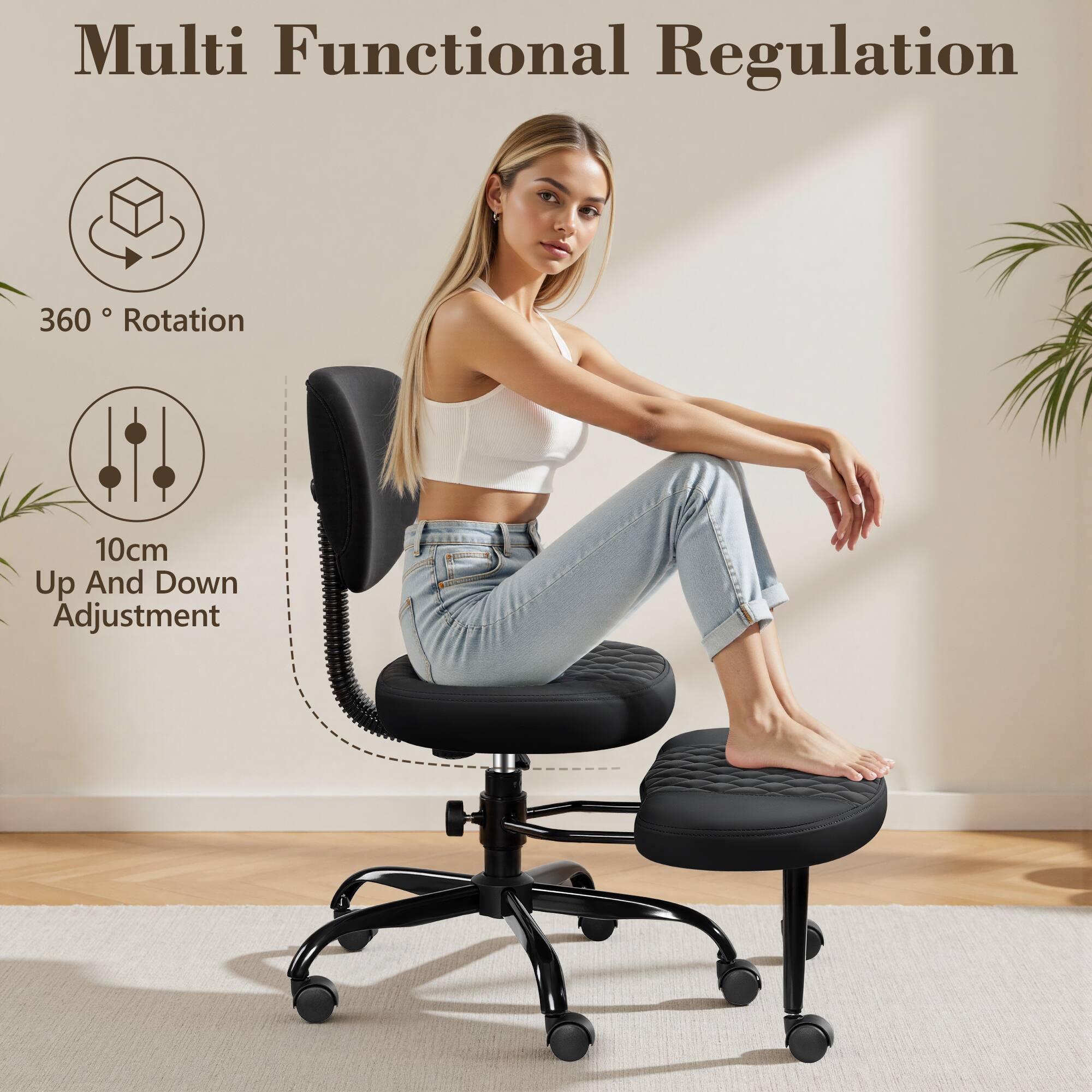Multi Functional Regulation, 360° Rotation, 10cm Up And Down Adjustment