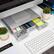 Alt View 15. Mind Reader - Monitor Stand, Laptop Riser, Desktop Organizer, Storage Drawer, Office, Plastic, 13.5"L x 13"W x 4"H - Silver.