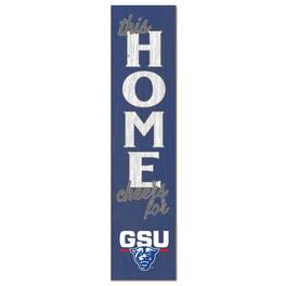 Jardine - Georgia State Panthers 12" x 48" This Home Leaner - Blue
