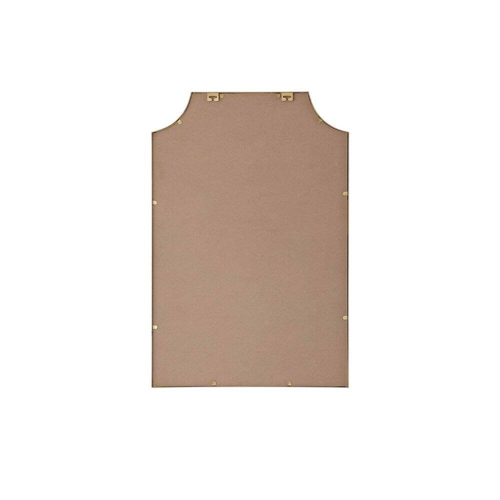 Angle. Elegant Kitchen and Bath - Notched Metal Mirror 24x36 inch in Brass - Brass.