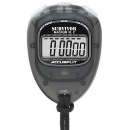 Accusplit - Survivor 2 Professional Stopwatch with Magnum XL Display | Cumulative Split Timing with Split Release Action - Smoke