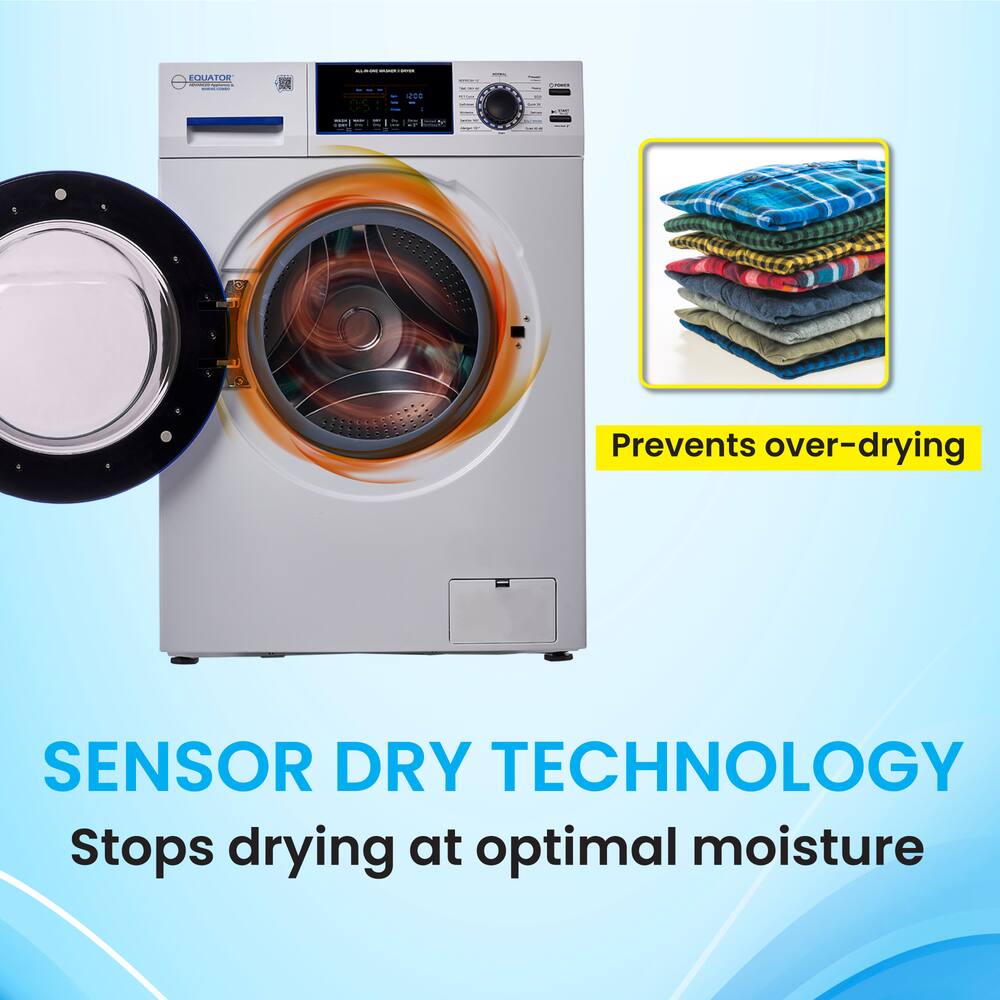 EQUATOR

SENSOR DRY TECHNOLOGY  
Stops drying at optimal moisture

Prevents over-drying