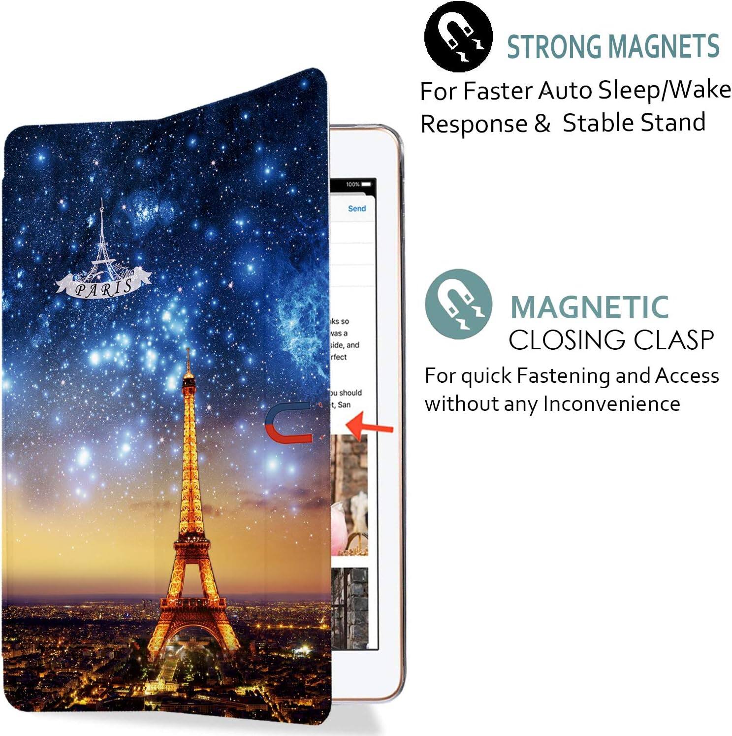 STRONG MAGNETS For Faster Auto Sleep/Wake Response & Stable Stand

100% Send

PARIS

ks so was a side, and rfect DU should , San

MAGNETIC CLOSING CLASP For quick Fastening and Access without any Inconvenience