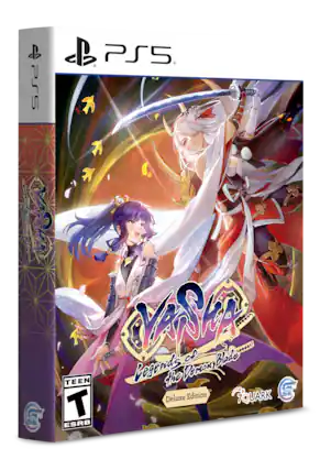 The image features a video game called Valkyrie Profile: Lenneth for the PlayStation 5. The game is a teen rated edition, and it is part of the Valkyrie Profile series. The cover art features two characters, one of which is a woman with a sword. The game is a role-playing game that has been well-received by fans of the series. - T (Teen 13+)