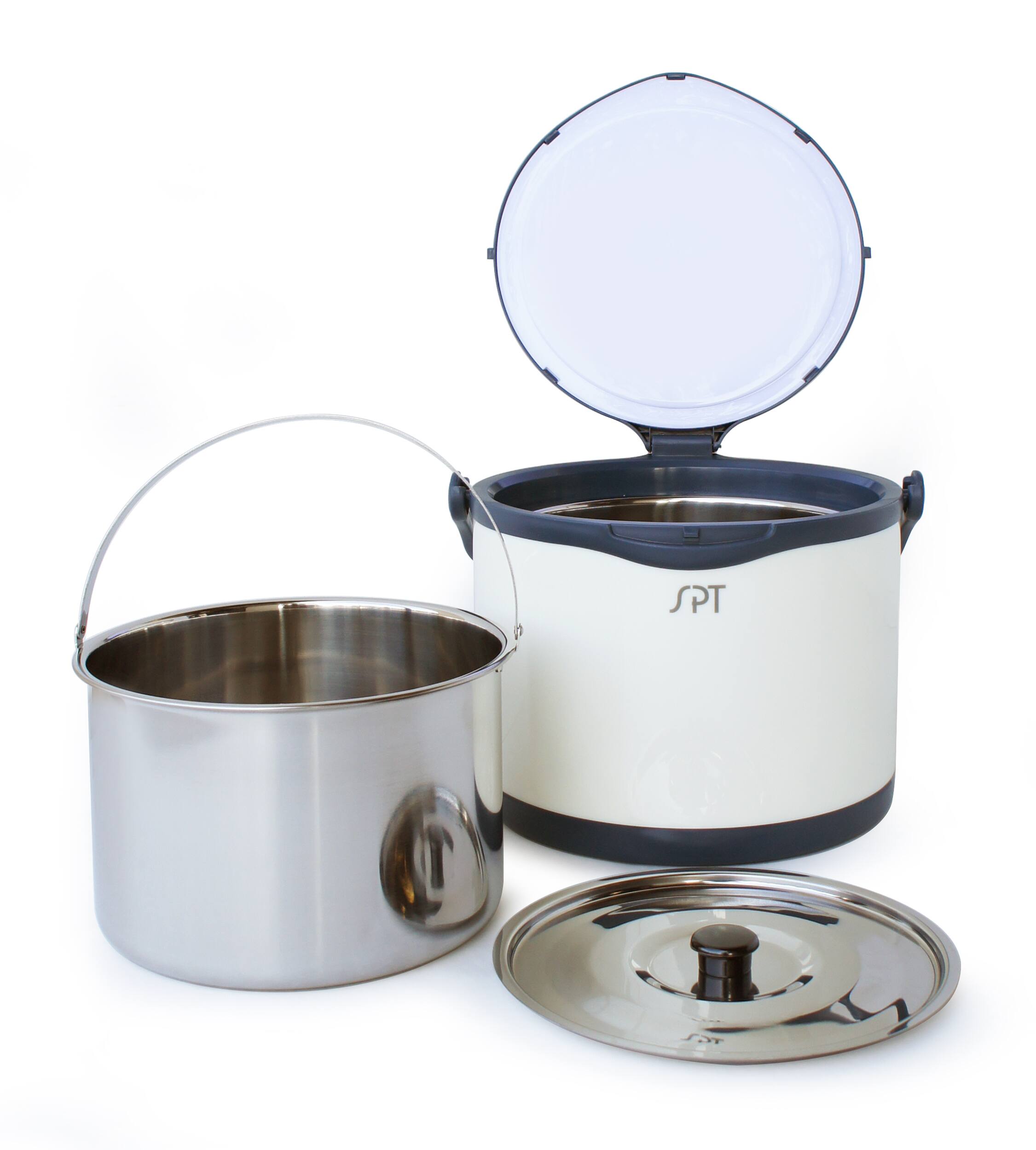 Left. Sunpentown - 5L Thermal Cooker - White.